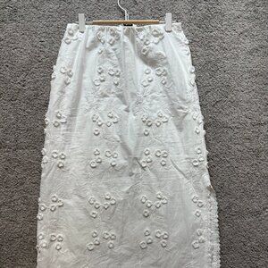 Munthe White Floral Skirt Size US Size 4
